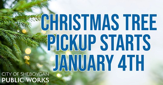 City of Sheboygan Christmas tree pickup starts January 4th