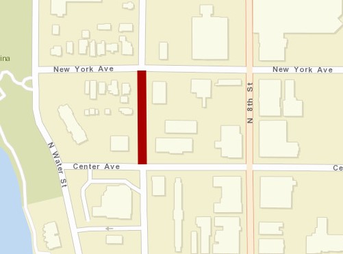 north 9th street map