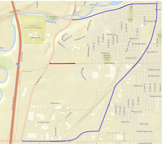 map, union avenue closure
