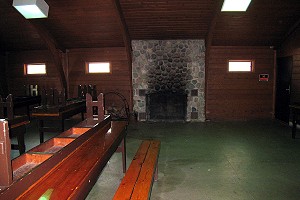City of Sheboygan Roosevelt Pavilion and Park Interior of Main Room with Fireplace Photo